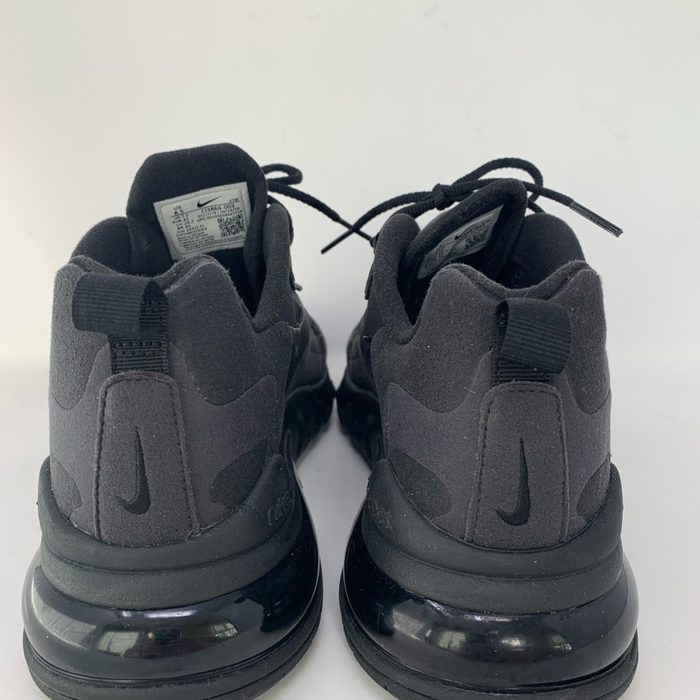 Nike Air Max 270 React MENS 8.5US Black Sneakers - Picture 7 of 8